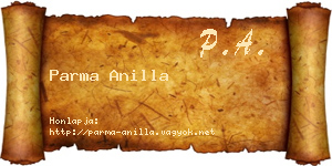 Parma Anilla névjegykártya